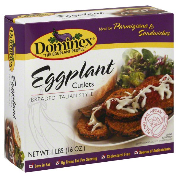 Dominex Eggplant Cutlets Shop Entrees & Sides at HEB