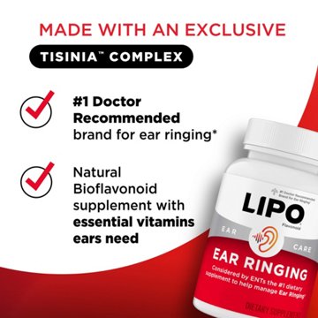 Lipo-flavonoid Ear Ringing Dietary Supplement Caplets, 100 ct