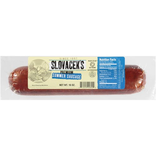 SLOVACEK'S Premium Summer Sausage - Shop Sausage At H-E-B