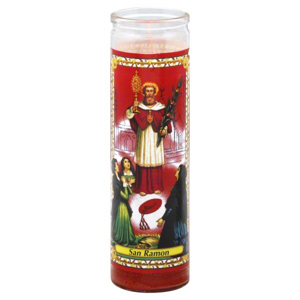 Gifts By Lulee, LLC Set Of 4 Saint Raymond Nonnatus Prayer Candles 4 Veladoras Saint Ramon
