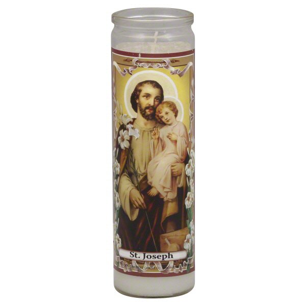 Brilux Saint Joseph Religious Candle White Wax Shop Candles at HEB
