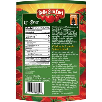 Bella Sun Luci Sun Dried Julienne-Cut Tomatoes, 3 oz