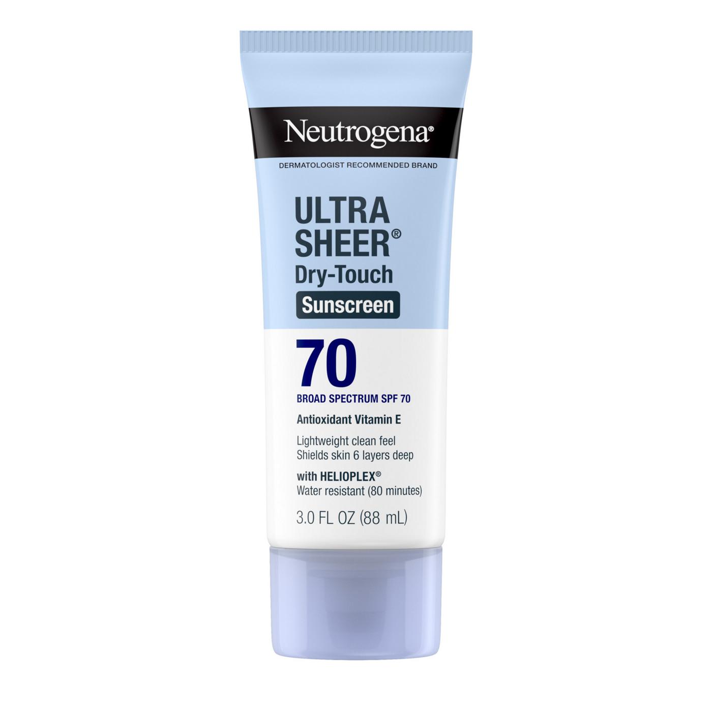 Neutrogena Ultra Sheer Dry Touch Sunscreen Lotion - SPF 70; image 1 of 8