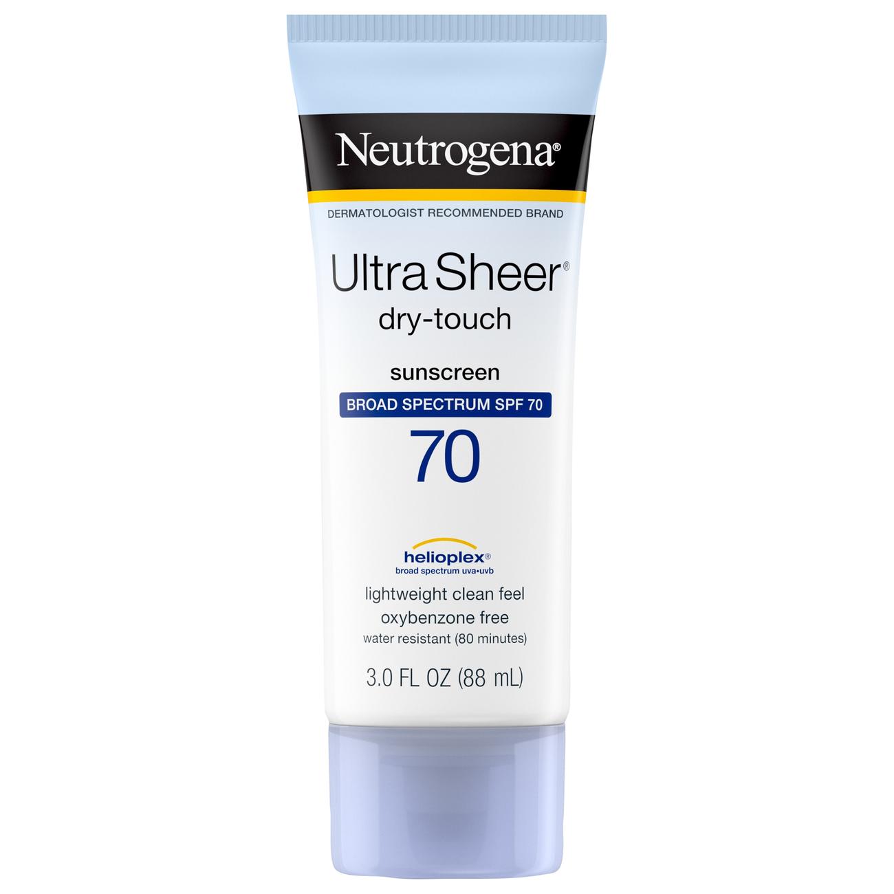 Neutrogena Ultra Sheer Dry-Touch Sunscreen Lotion - SPF 70; image 1 of 2