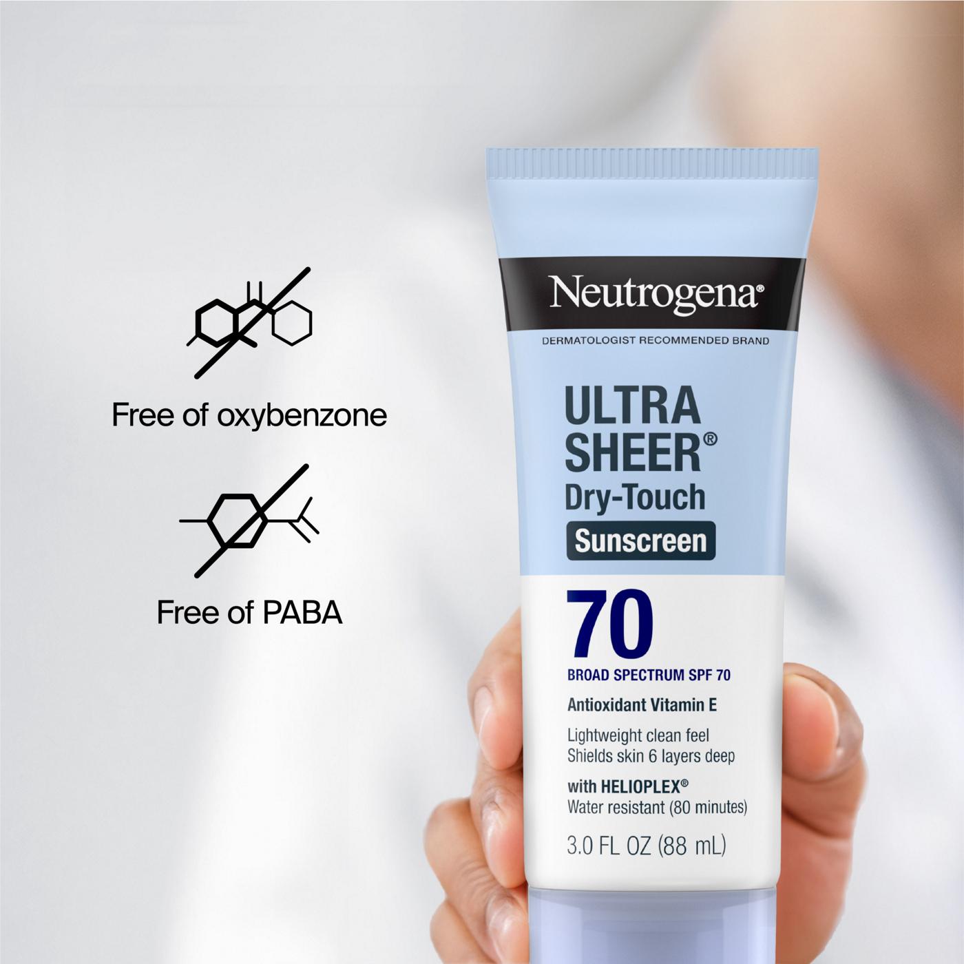 Neutrogena Ultra Sheer DryTouch Sunscreen Lotion SPF 70 Shop