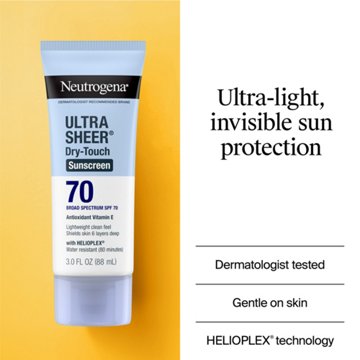 Neutrogena Ultra Sheer Dry Touch Sunscreen Lotion - SPF 70, 3 oz