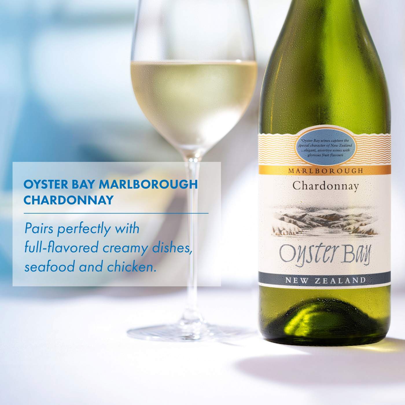Oyster Bay New Zealand Chardonnay White Wine; image 4 of 7