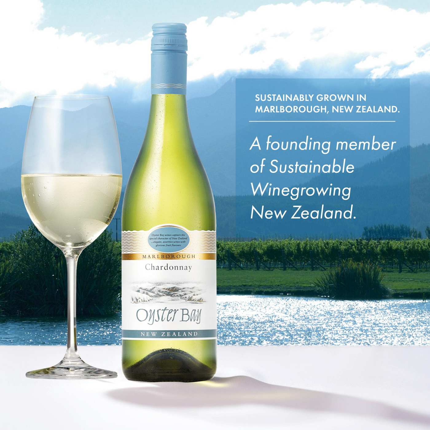 Oyster Bay New Zealand Chardonnay White Wine; image 6 of 7