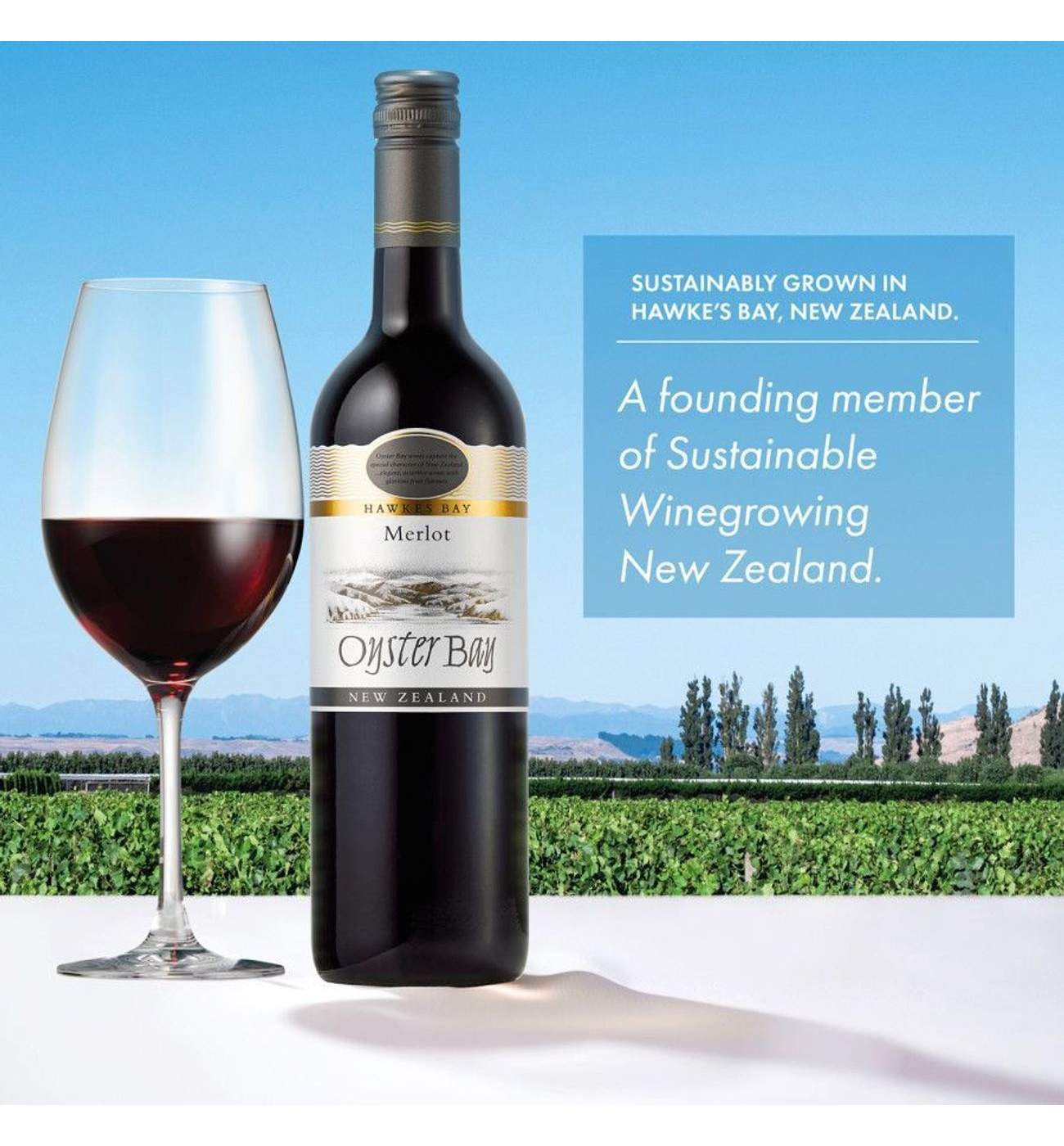 Oyster Bay Hawkes Bay Merlot New Zealand Red Wine; image 5 of 7