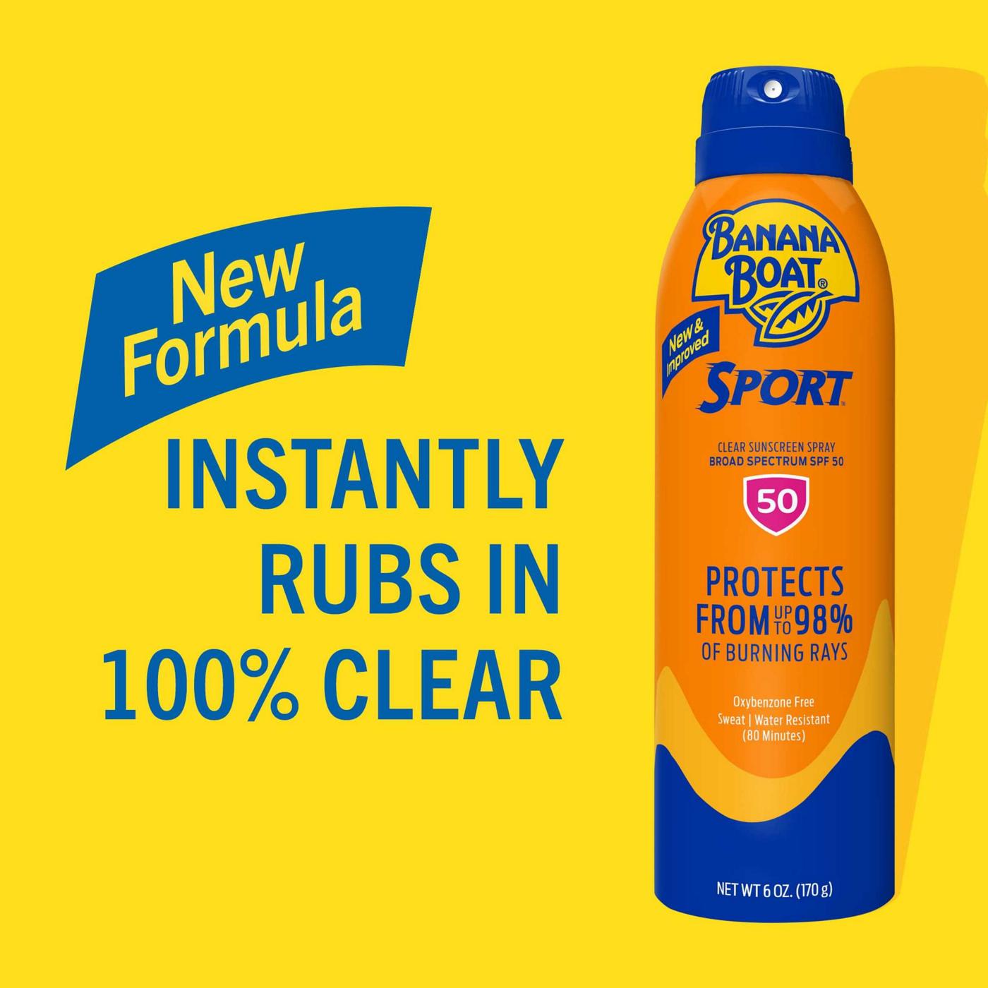 Banana Boat Sport Ultra Clear Sunscreen Spray - SPF 50+; image 6 of 7