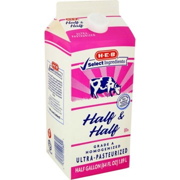 H-E-B Half & Half, 64 oz