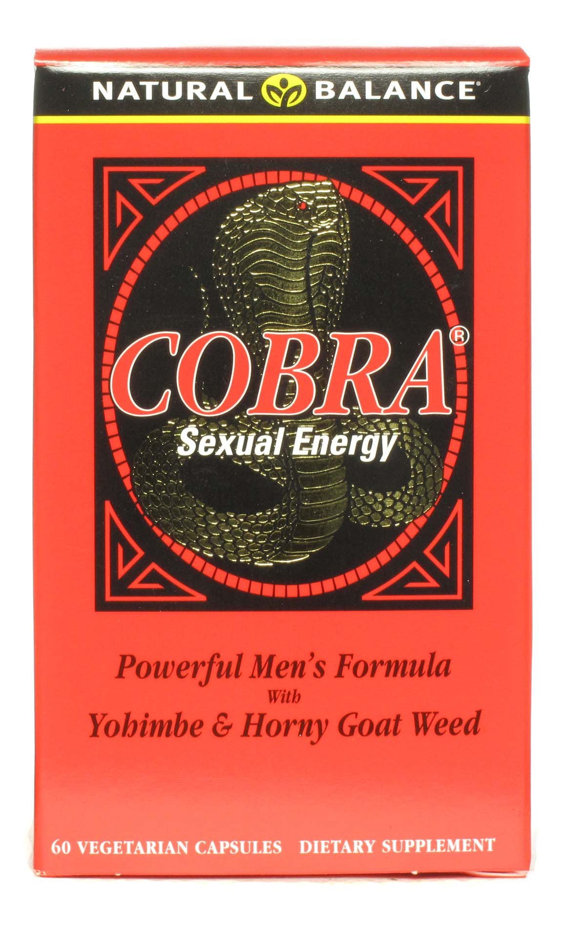 Natural Balance Cobra Sexual Energy Vegetarian Capsules Shop Diet 9516