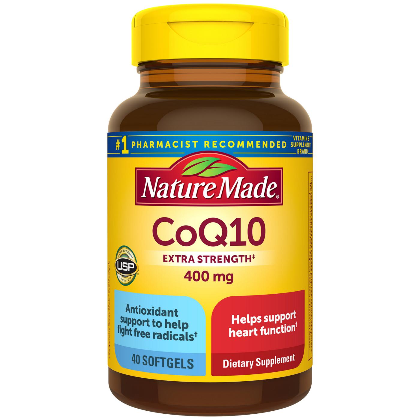 Nature Made CoQ10 400 mg Maximum Strength Liquid Softgels; image 1 of 6