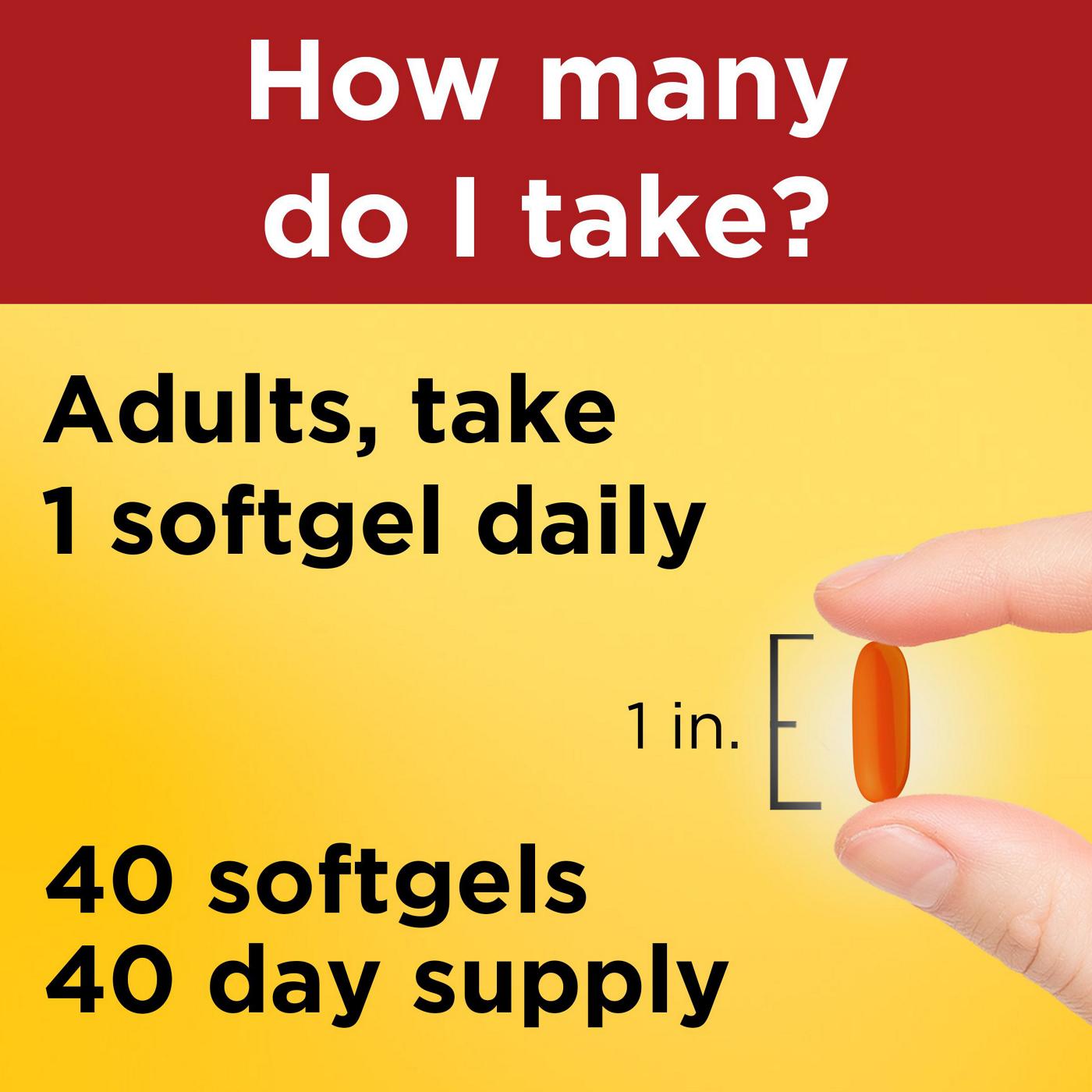 Nature Made CoQ10 400 mg Maximum Strength Liquid Softgels; image 5 of 6