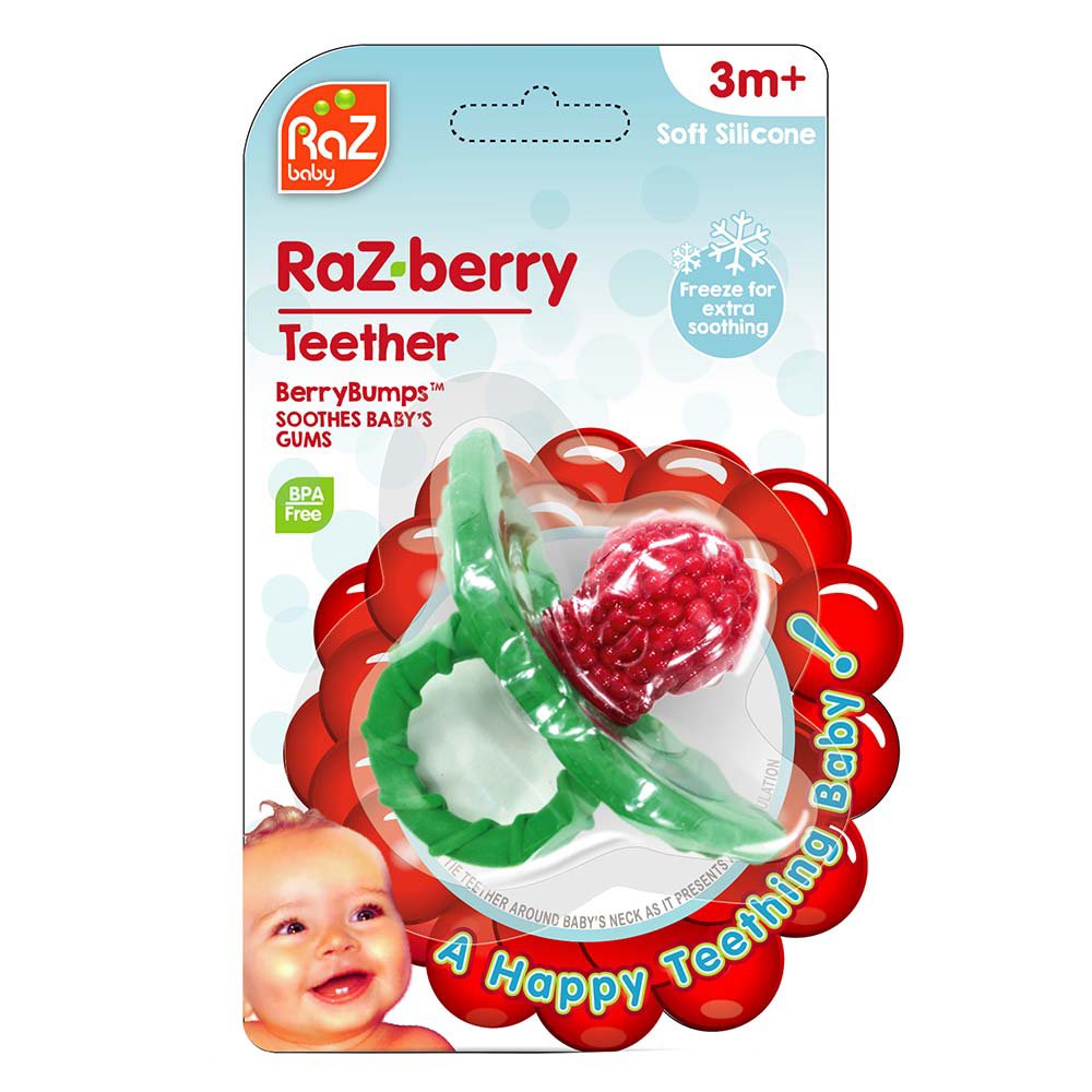 Raspberry hot sale pacifier teether