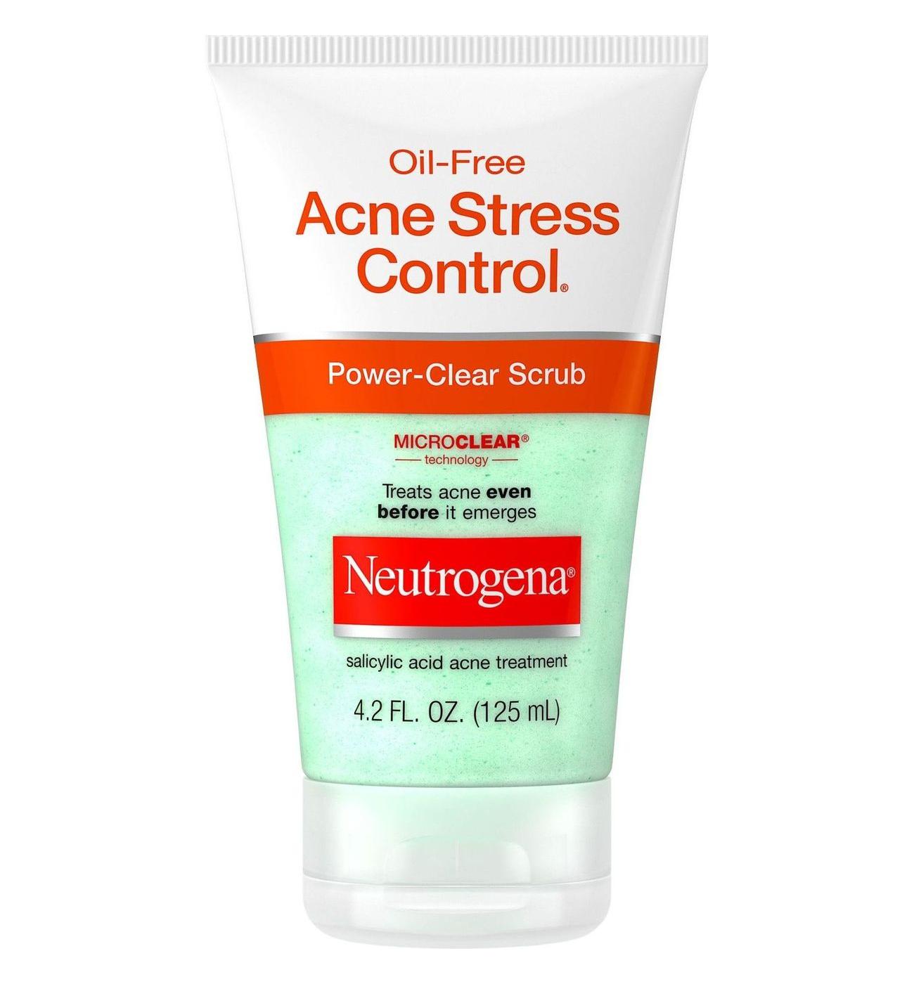 Neutrogena Oil-Free Acne Stress Control Power-Clear Scrub; image 1 of 8