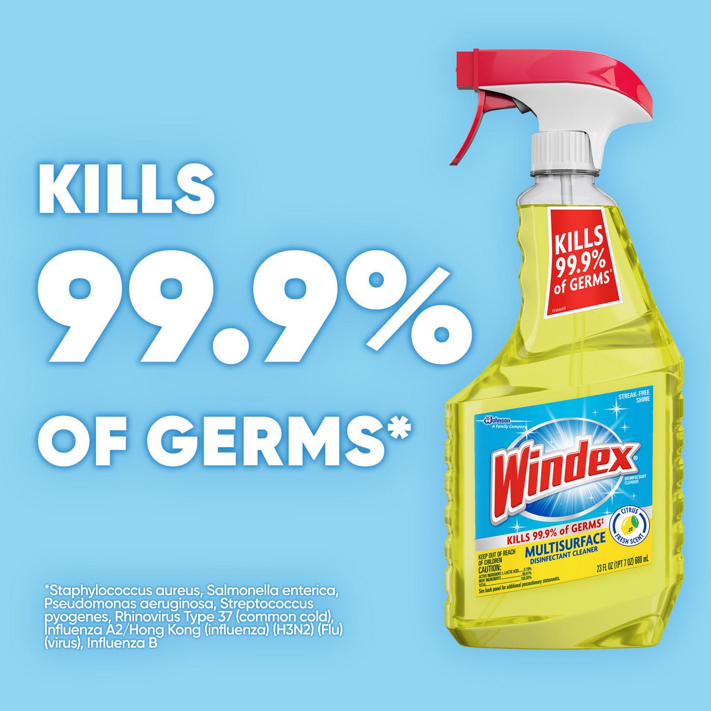 Windex Citrus Fresh Multi Surface Disinfectant Cleaner Spray; image 7 of 9