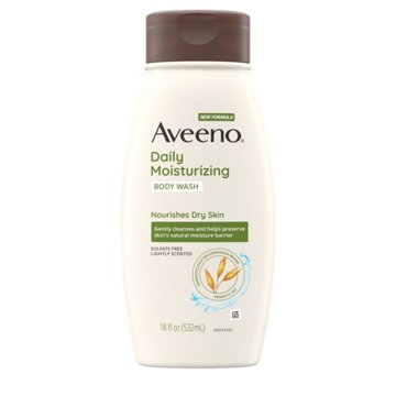 Aveeno Daily Moisturizing Body Wash - Lightly Scented, 18 oz