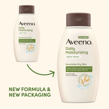 Aveeno Daily Moisturizing Body Wash - Lightly Scented, 18 oz