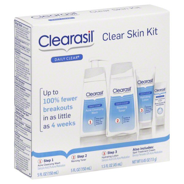 foragte tidligste Gymnast Clearasil Daily Clear Clear Skin Kit - Shop Facial Masks & Treatments at  H-E-B