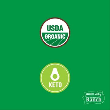 Hidden Valley Organic Ranch Condiment and Dressing, Easy Squeeze Bottle, 16 oz
