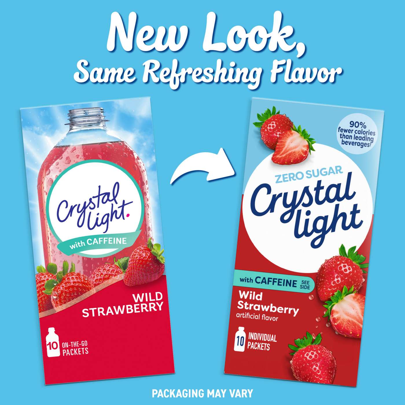 Crystal Light Wild Strawberry On-The-Go Powdered Drink Mix with Caffeine Packets; image 4 of 5