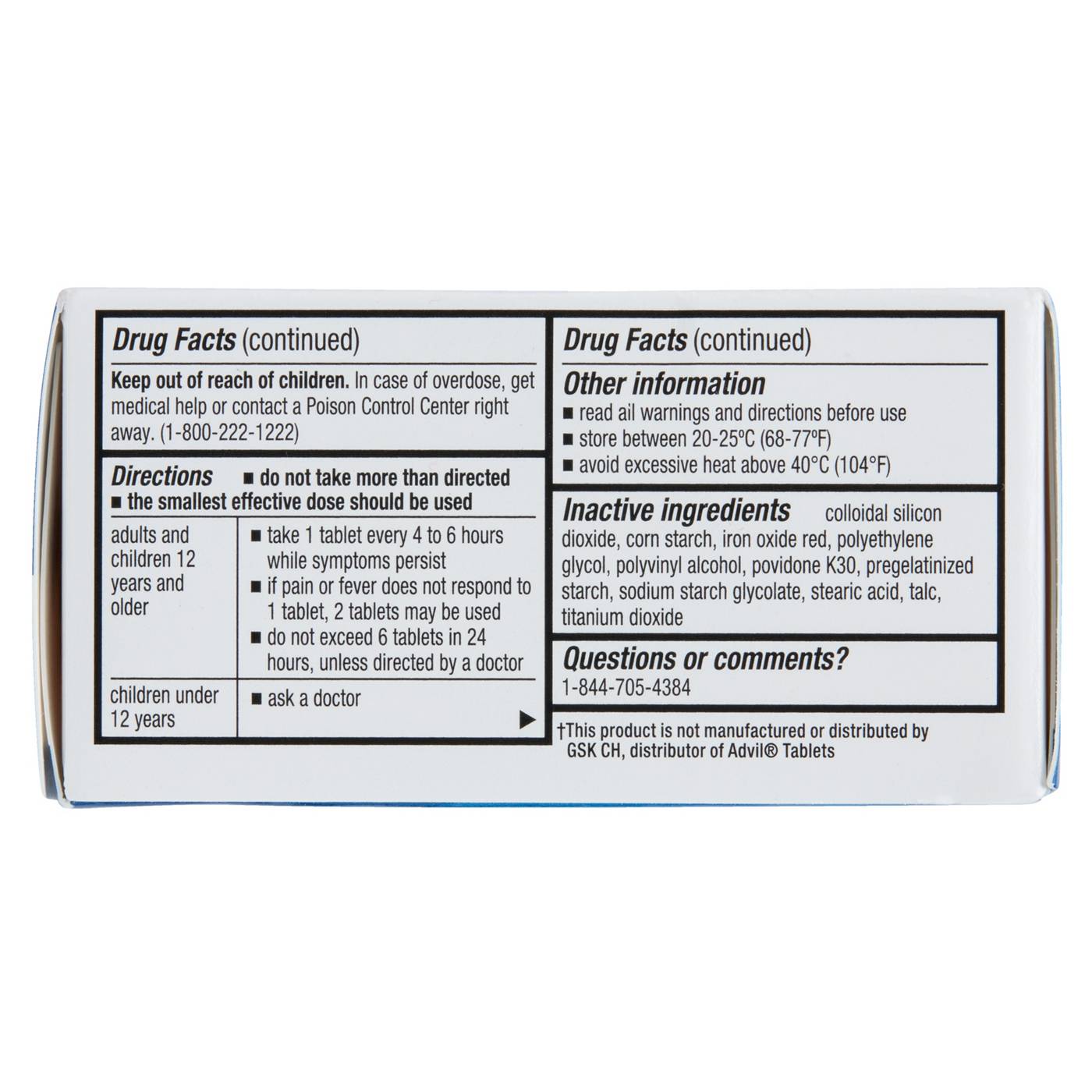 H-E-B Ibuprofen Fever & Pain Relief Coated Tablets – 200 mg Twin Pack; image 4 of 5