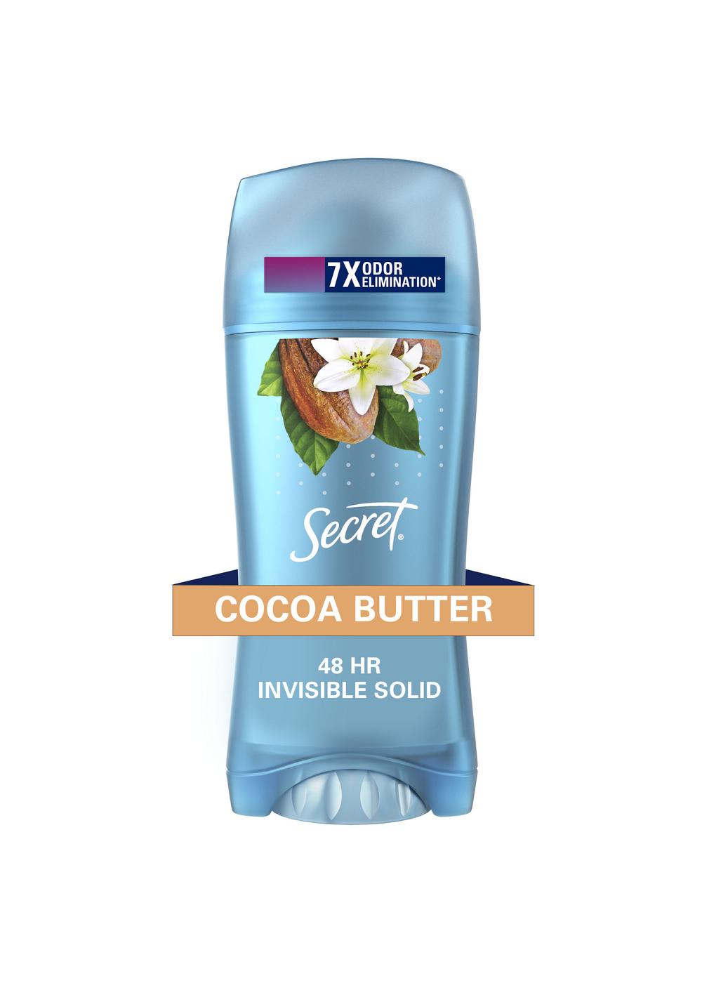 Secret 48 Hr Invisible Solid Antiperspirant Deodorant - Cocoa Butter; image 9 of 9