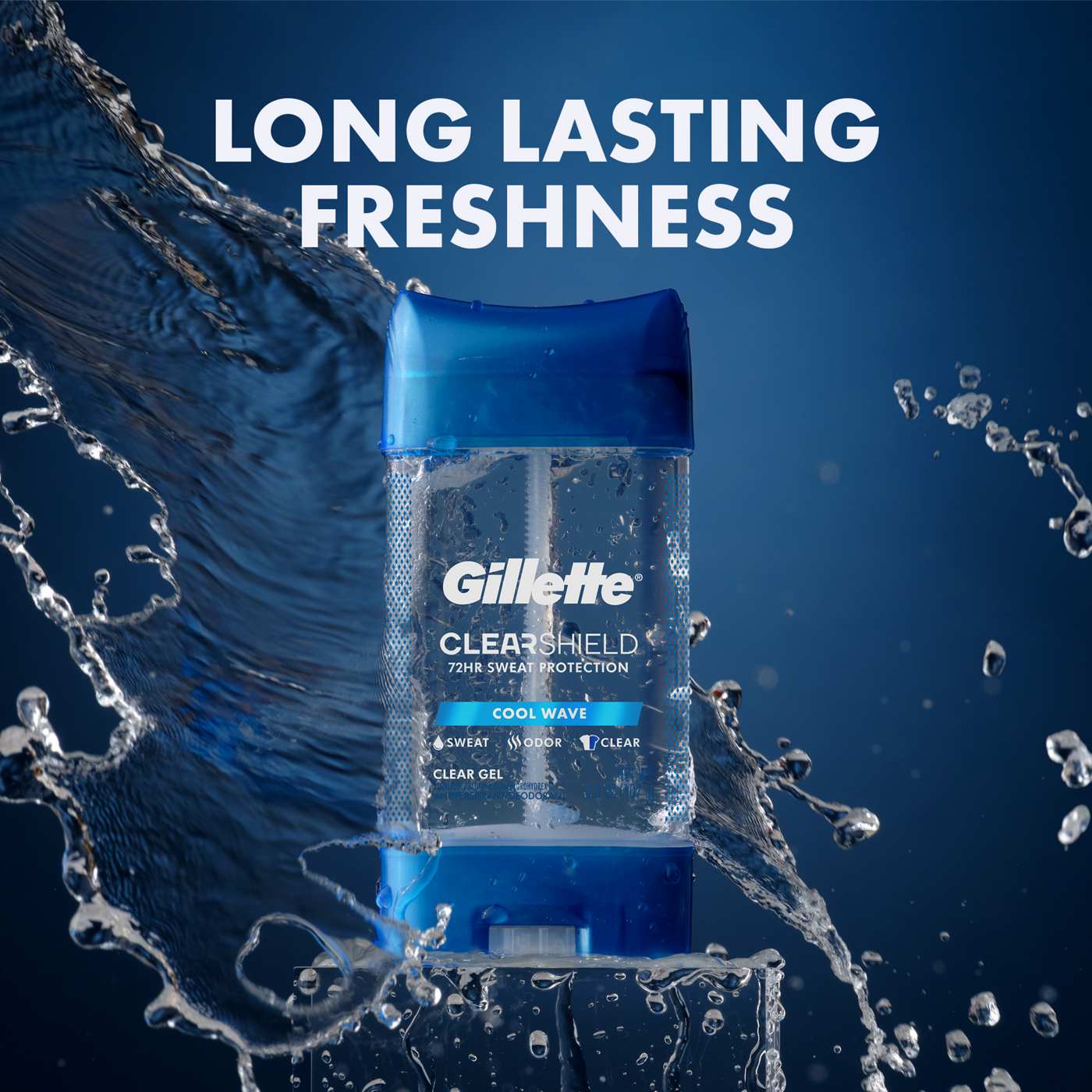 Gillette Clear Shield Gel Antiperspirant Deodorant - Cool Wave; image 2 of 5