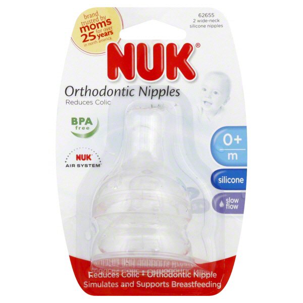 nuk slow flow bottles