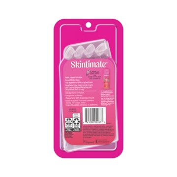 Skintimate Raspberry Rain 4-Blade Disposable Razor, 4 ct