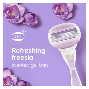 Venus ComfortGlide Freesia Women's Razor Blade Refills