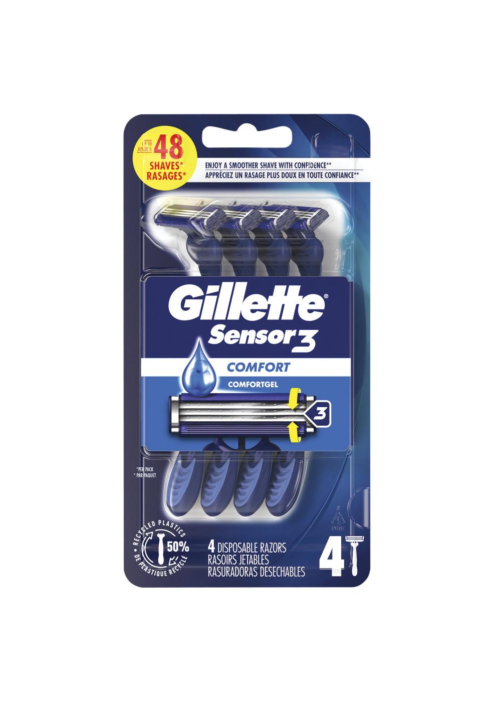 Gillette Sensor3 Comfort Disposable Razors; image 1 of 10