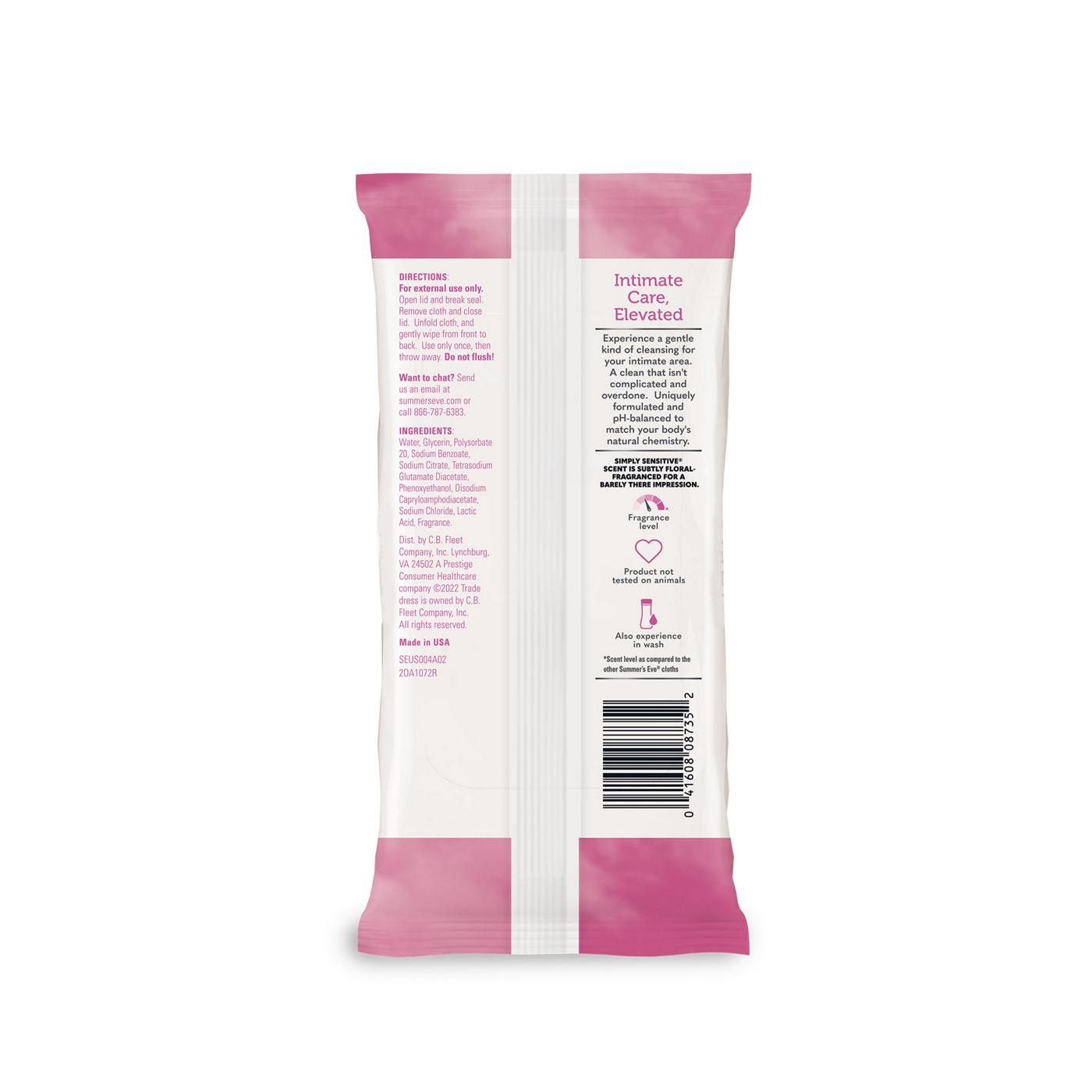 Summer's Eve Simply Sensitive Feminine Wipes; image 3 of 5