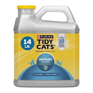 Tidy Cats Purina Clumping Instant Action Multi Cat Litter, 14 lb