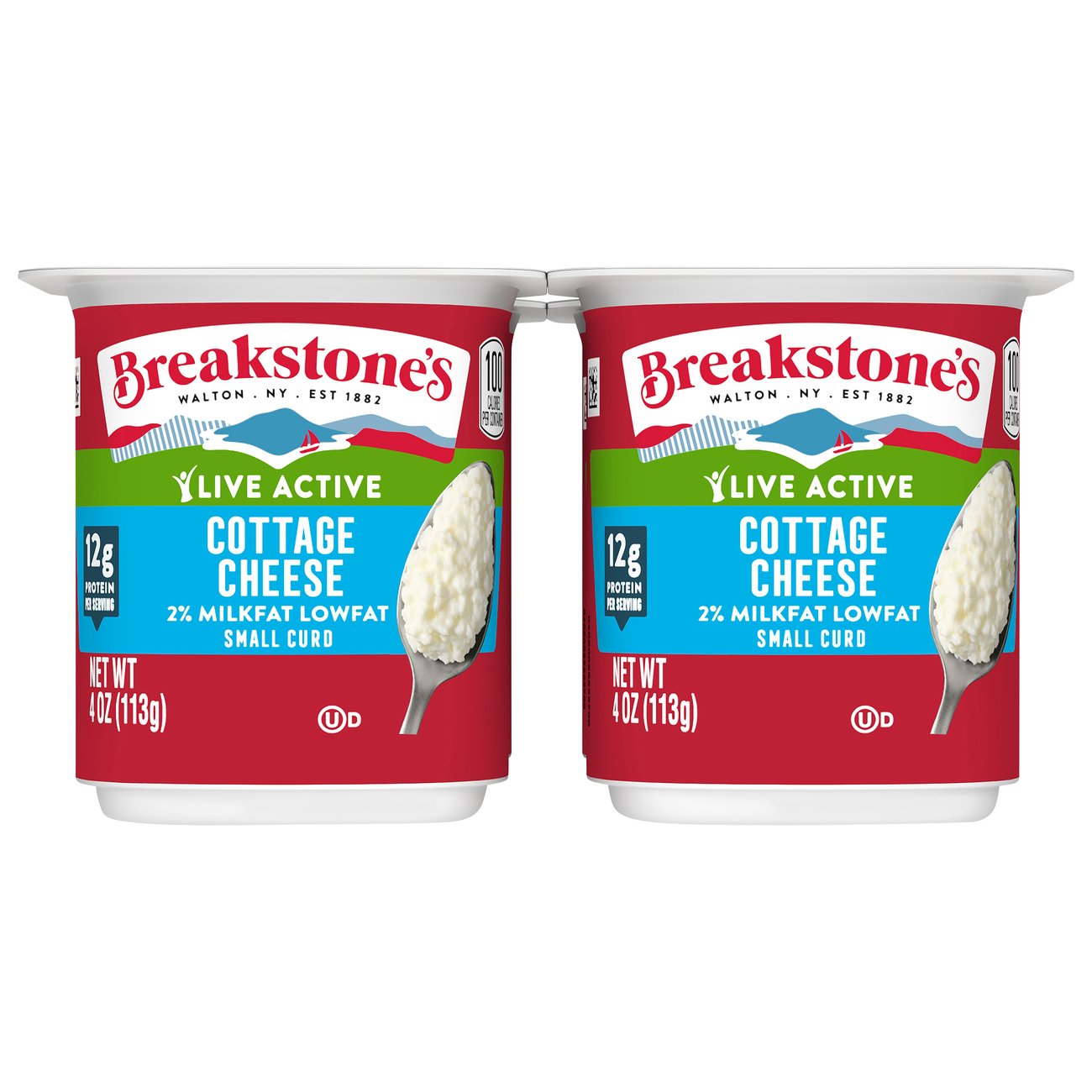 Breakstone's LiveActive Lowfat 2% Milkfat Cottage Cheese - Shop Cottage ...