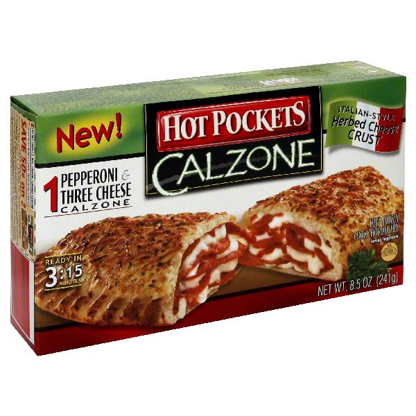 Hot Pockets Pepperoni And Three Cheese Calzone - Shop Entrees & Sides 