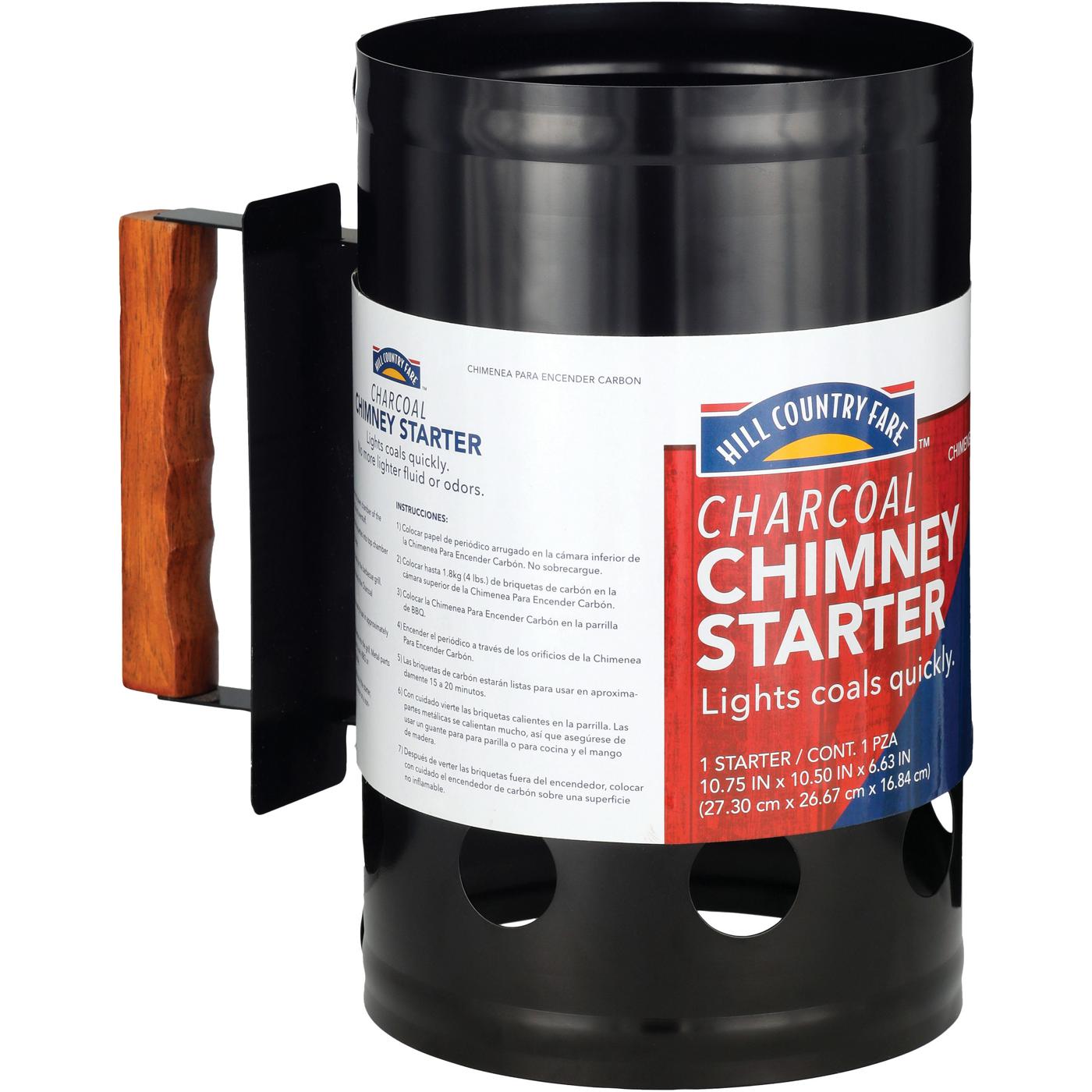 Hill Country Fare Charcoal Chimney Starter Shop Lighters