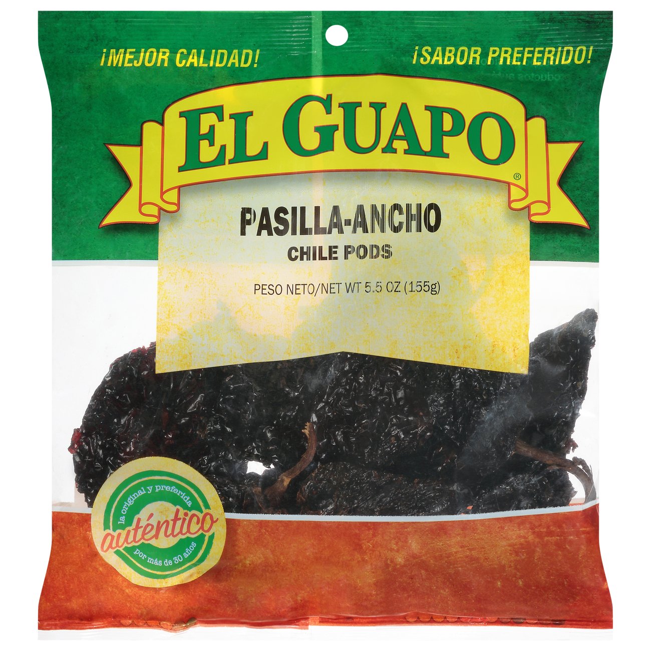 El Guapo Pasilla Ancho Chile Pods Shop Canned & Dried Food at HEB