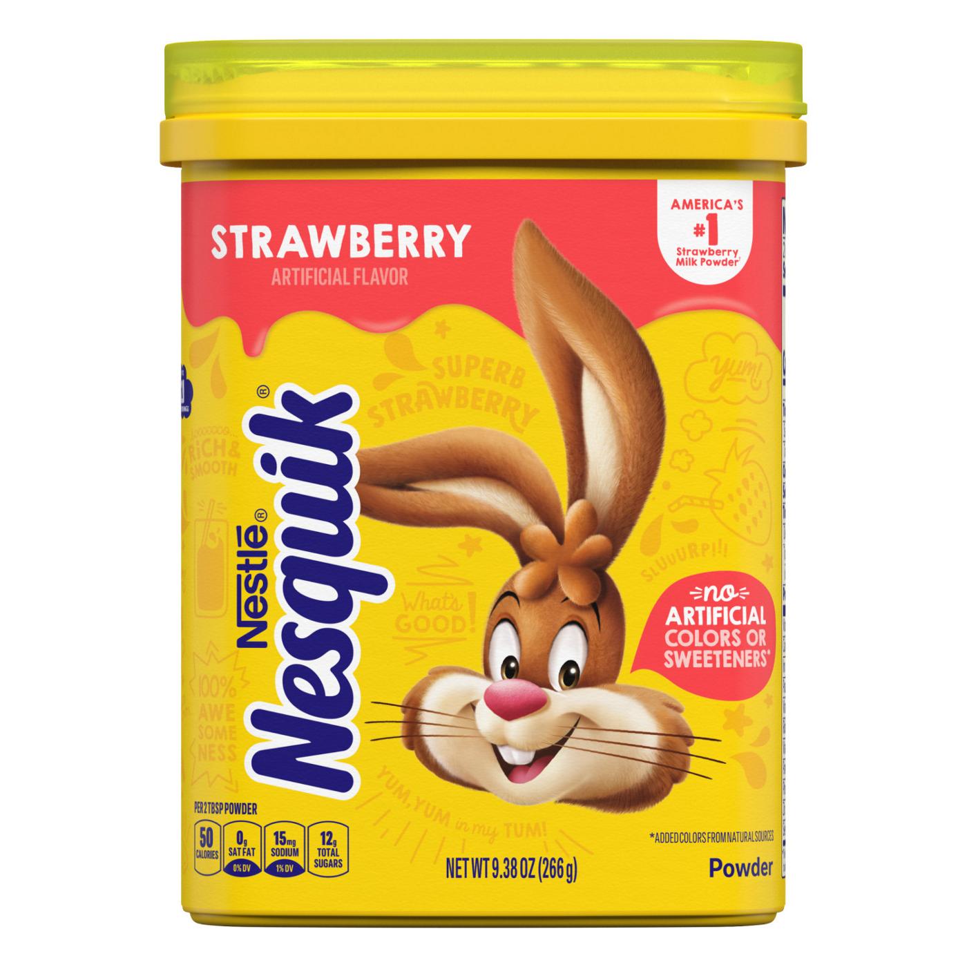 Nesquik Strawberry Powder Drink Mix; image 1 of 4