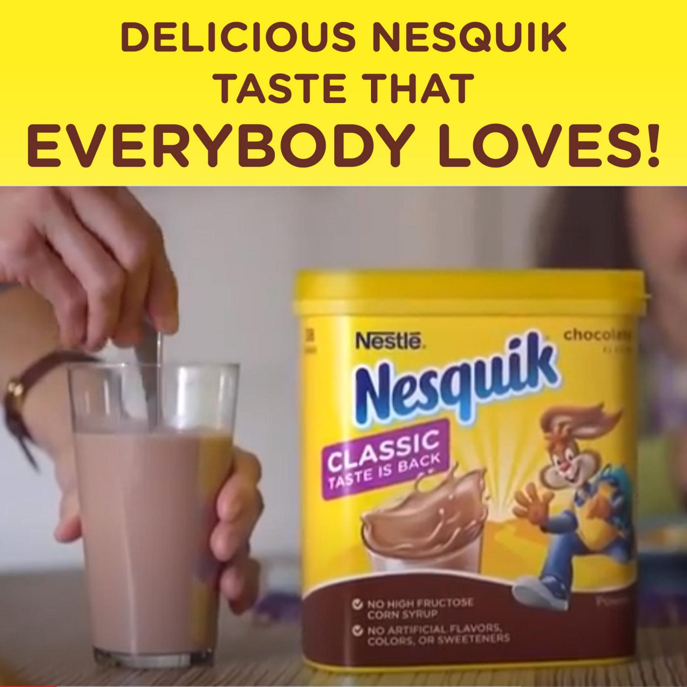 Nestle Nesquik Chocolate Powder Drink Mix; image 3 of 8