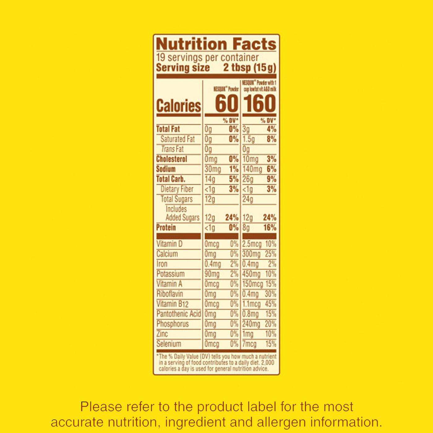 Nesquik Chocolate Powder Drink Mix; image 3 of 4