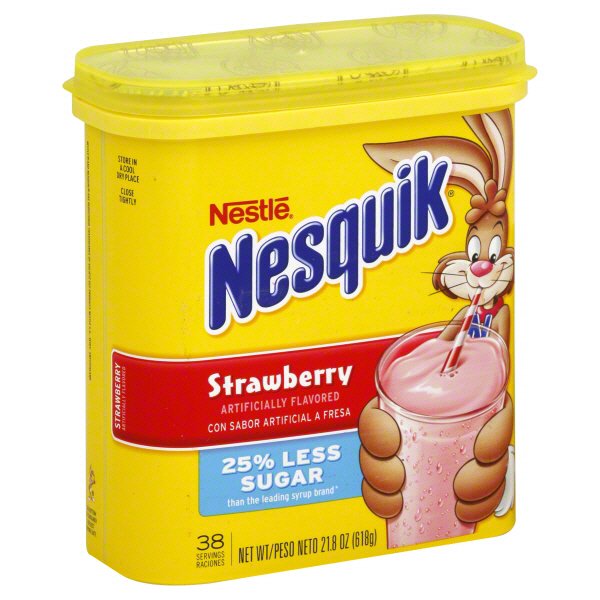 Nestle Nesquick Strawberry Powder Drink Mix Shop Cocoa at HEB
