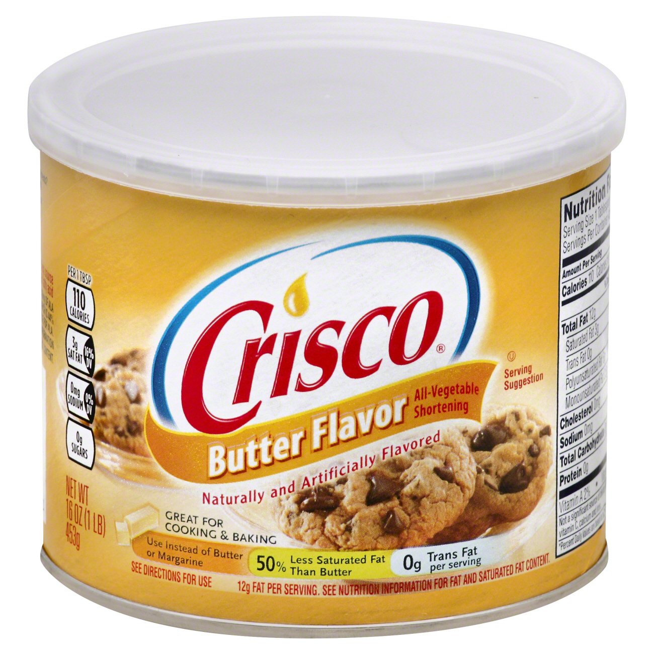 Crisco Butter Flavor All-Vegetable Shortening - Shop ...