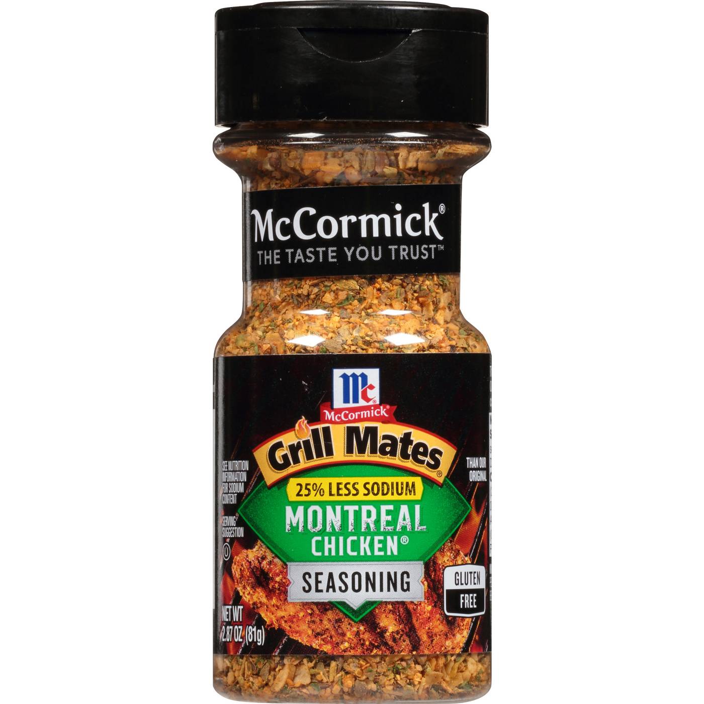 McCormick Grill Mates 25% Less Sodium Montreal Chicken Seasoning; image 1 of 4