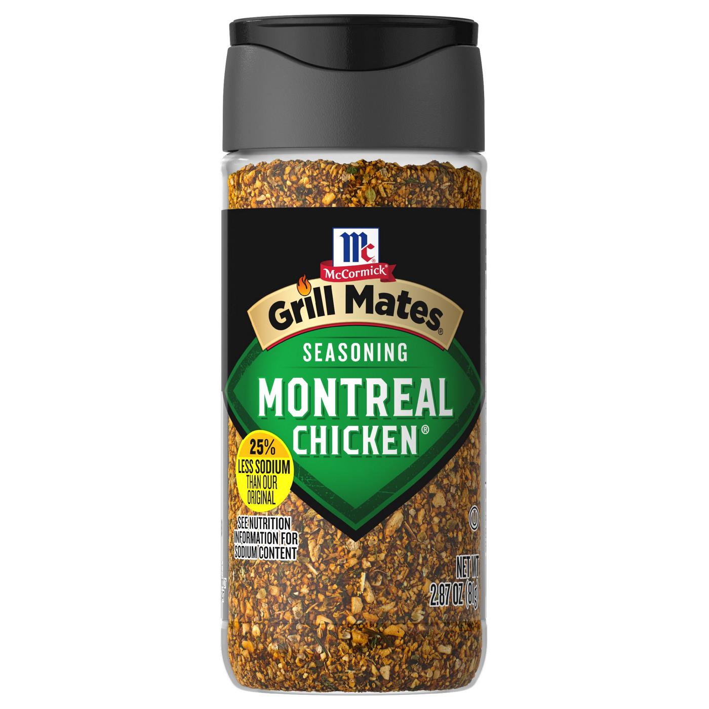 McCormick Grill Mates 25% Less Sodium Montreal Chicken Seasoning; image 1 of 9