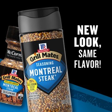 McCormick Grill Mates 25% Less Sodium Montreal Steak Seasoning