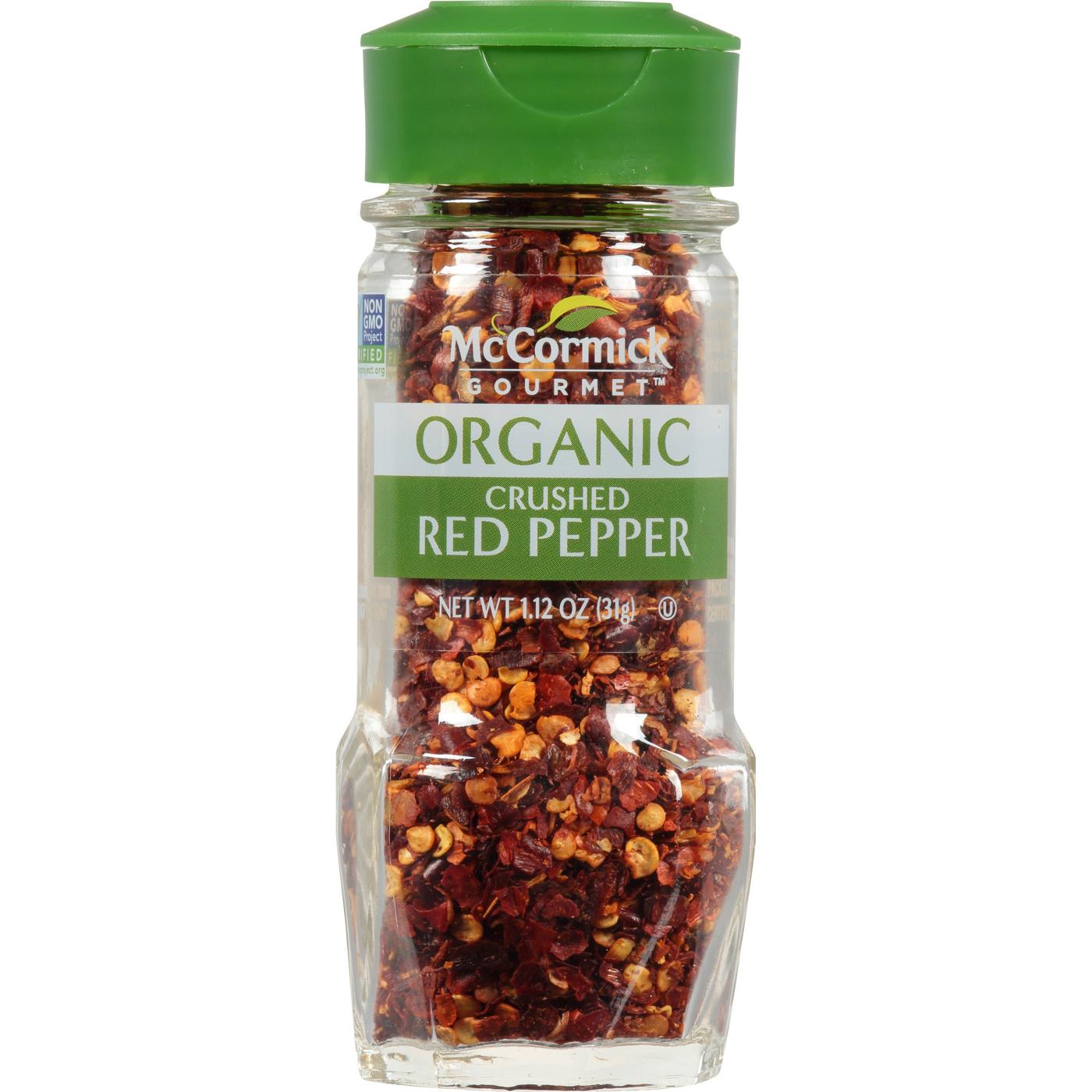McCormick Gourmet Organic Crushed Red Pepper; image 1 of 4