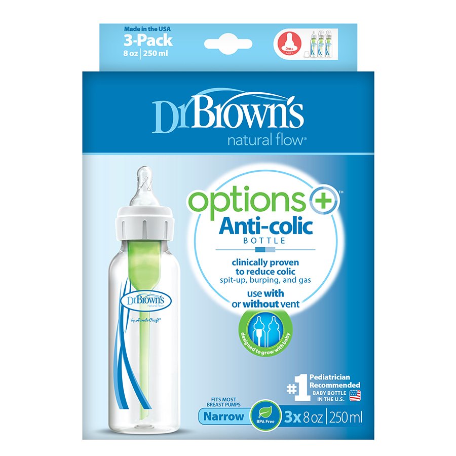 Dr. Brown's Options+ Anti-Colic 8 oz Bottles - Shop Bottles at H-E-B