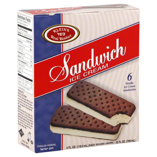 Klein S Vanilla Ice Cream Sandwiches Shop Cones Sandwiches At H E B